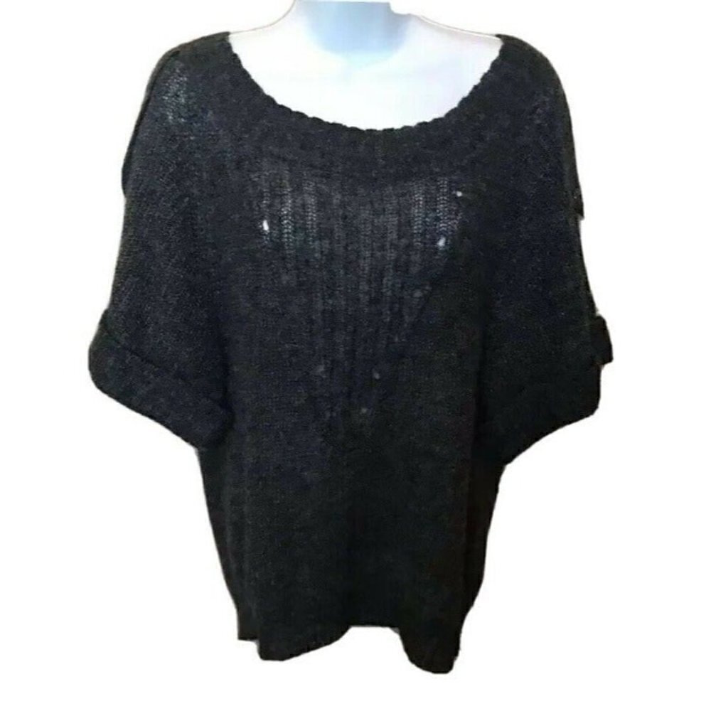 Hinge Women gray Pullover Sweater Medium